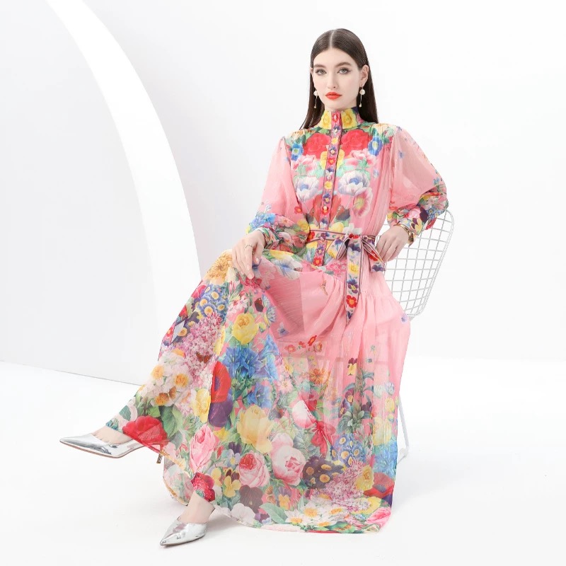 Prettiest in the room print dress ED200 images